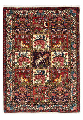 Tapis persan - Nomadic - 154 x 106 cm - rouge foncé