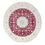 Tapis persan - Nain ronde  - 295 x 295 cm - rouge foncé