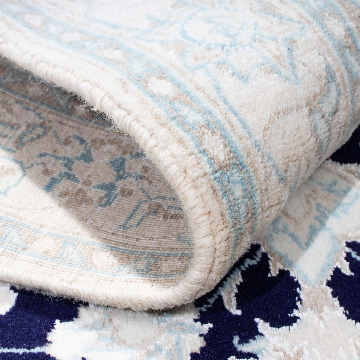 Tapis persan - Nain - Royal - 191 x 124 cm - beige