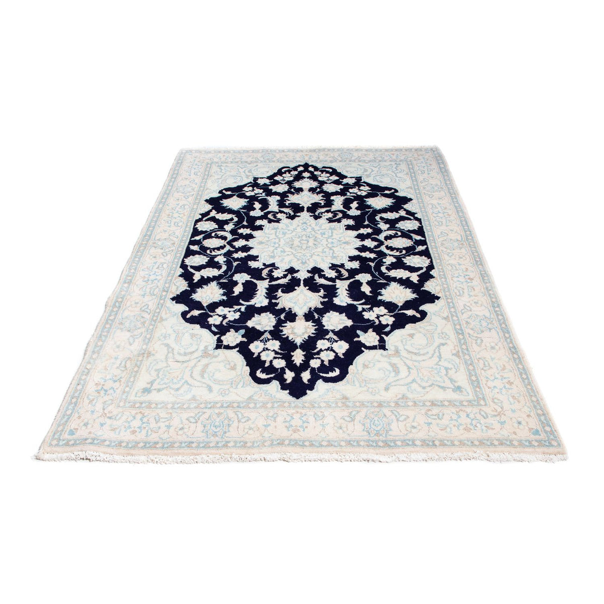 Tapis persan - Nain - Royal - 191 x 124 cm - beige