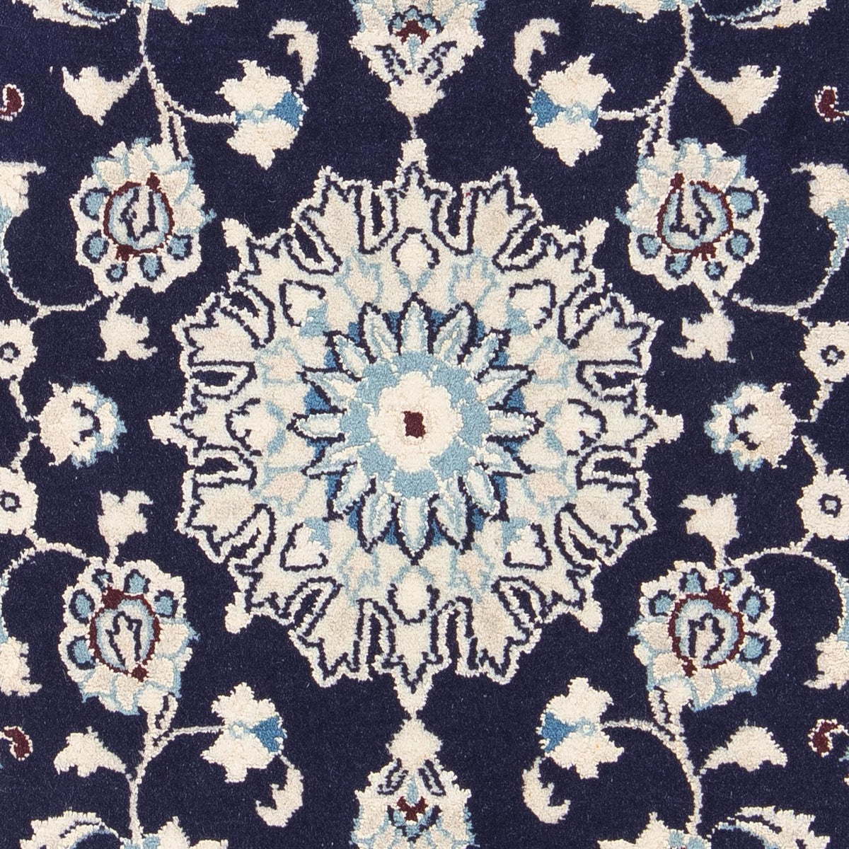 Tapis persan - Nain - Royal - 87 x 60 cm - bleu foncé