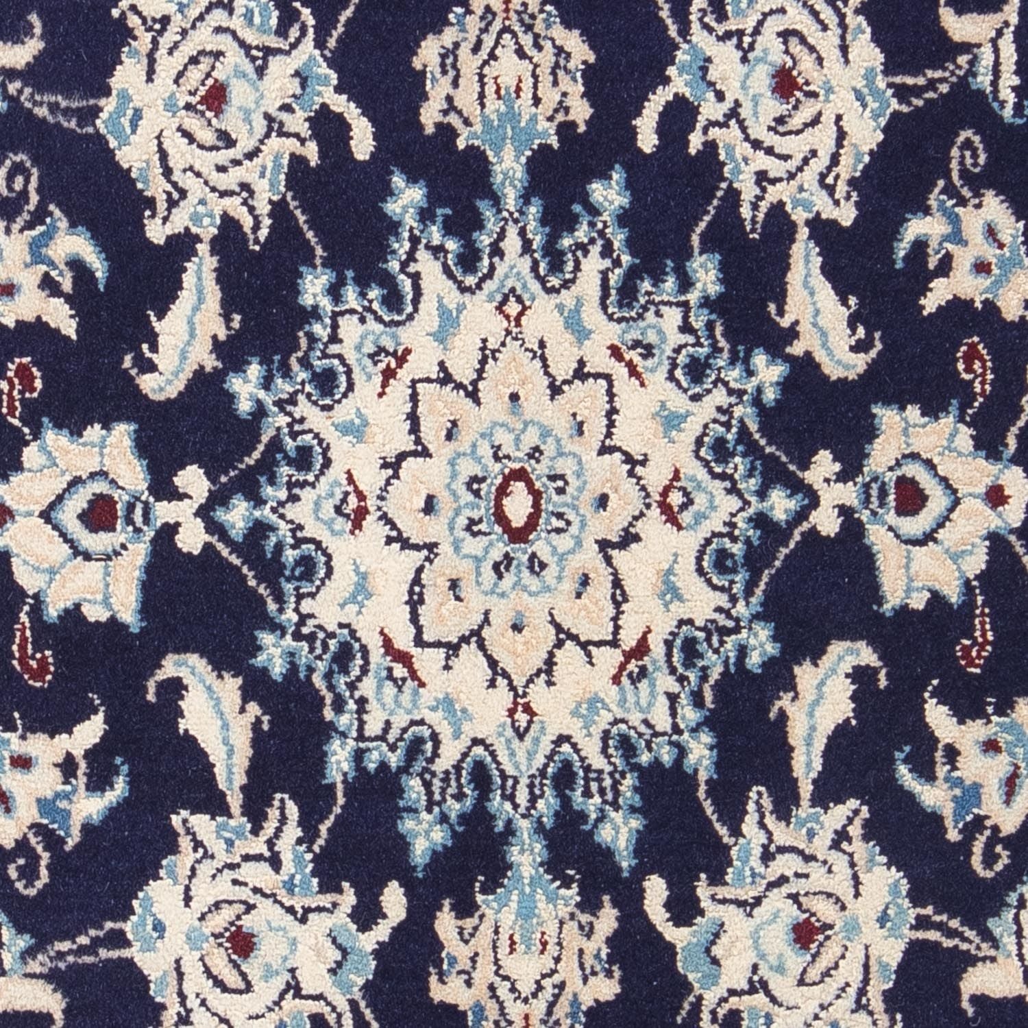 Tapis persan - Nain - Royal - 94 x 56 cm - bleu foncé