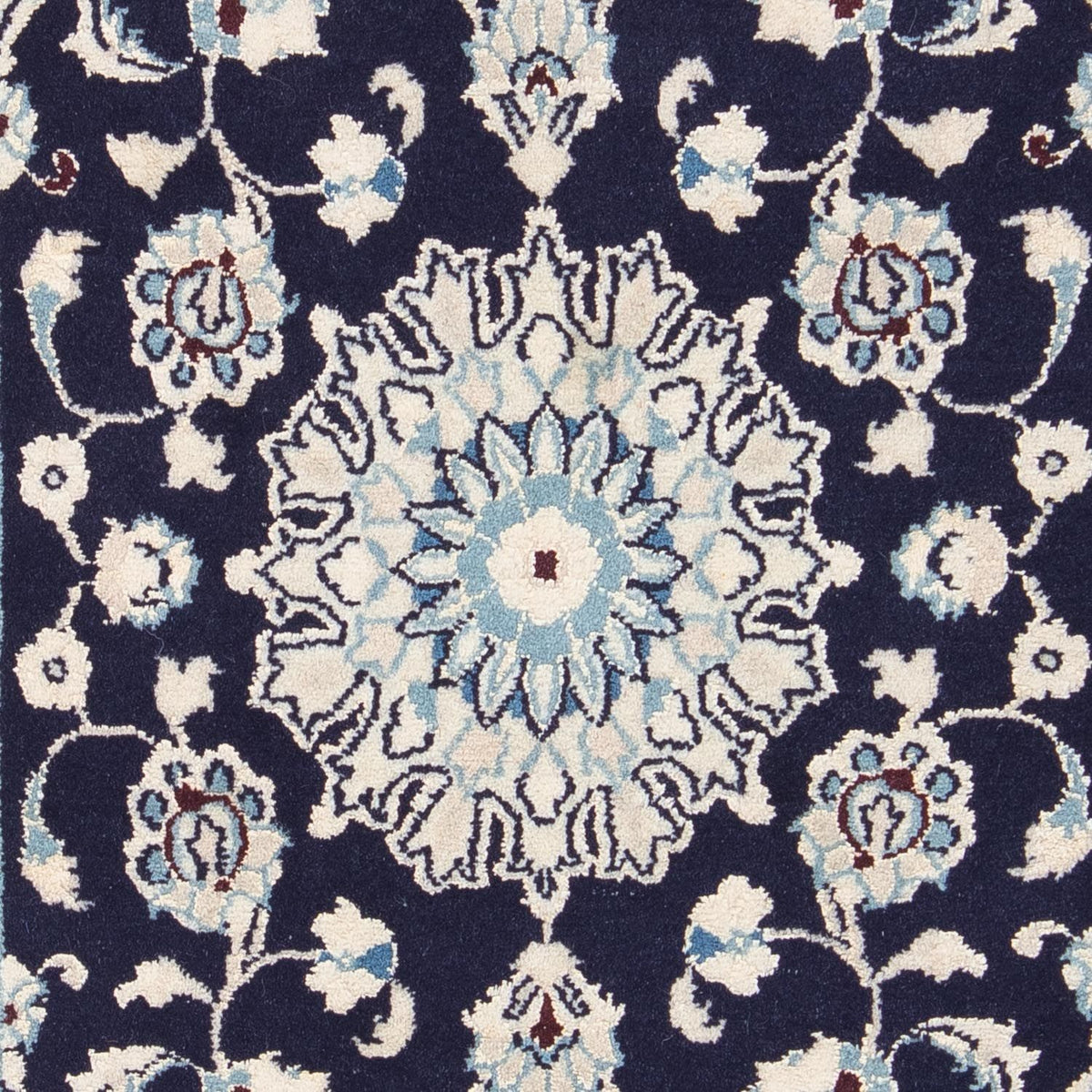Tapis persan - Nain - Royal - 86 x 57 cm - bleu foncé