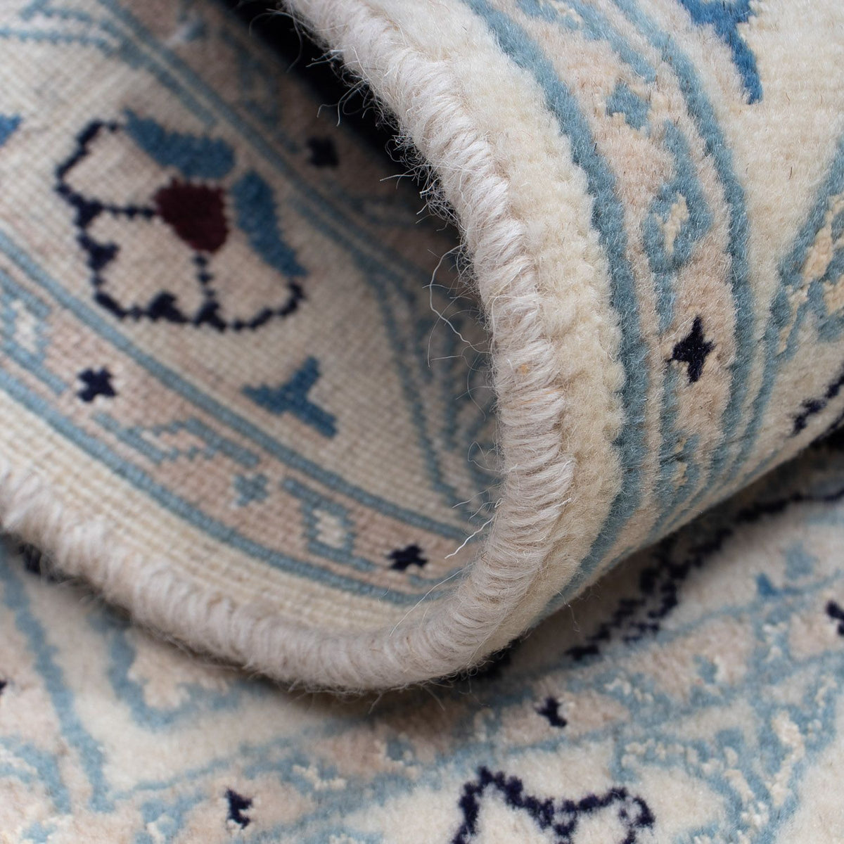 Tapis persan - Nain - Royal - 86 x 57 cm - bleu foncé