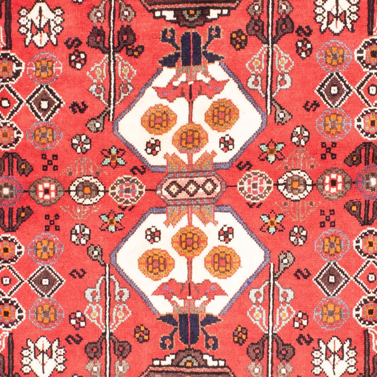 Tapis persan - Nomadic - 158 x 118 cm - rouge clair