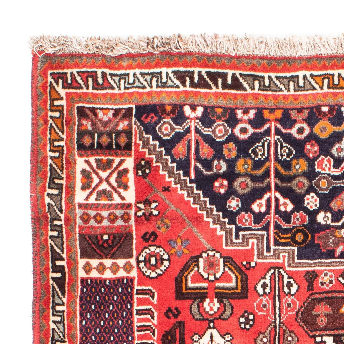 Tapis persan - Nomadic - 158 x 118 cm - rouge clair