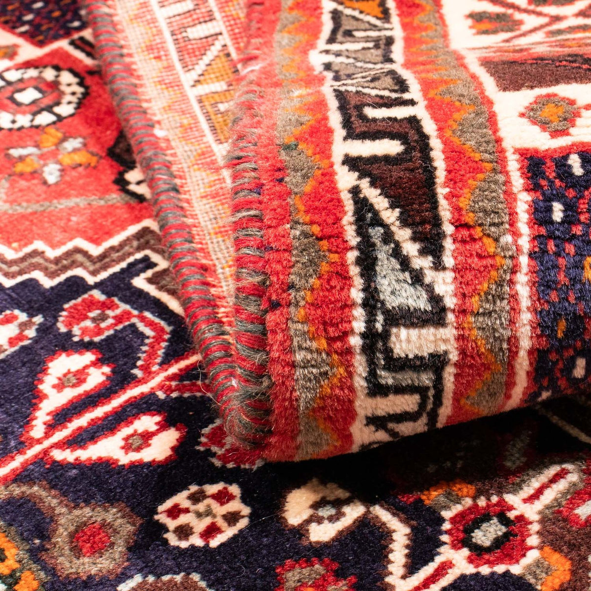 Tapis persan - Nomadic - 158 x 118 cm - rouge clair