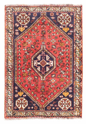 Tapis persan - Nomadic - 162 x 112 cm - rouge foncé