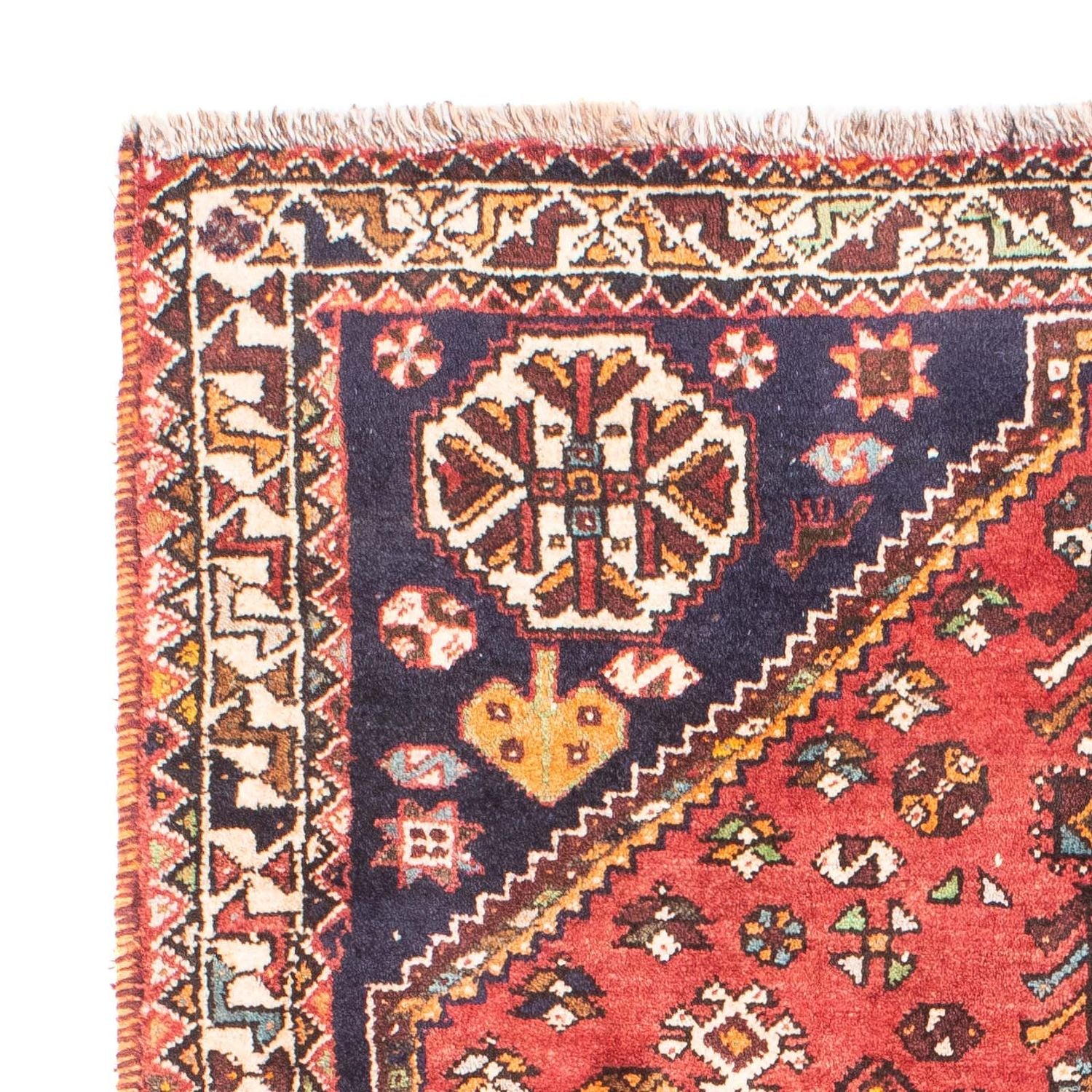 Tapis persan - Nomadic - 162 x 112 cm - rouge foncé
