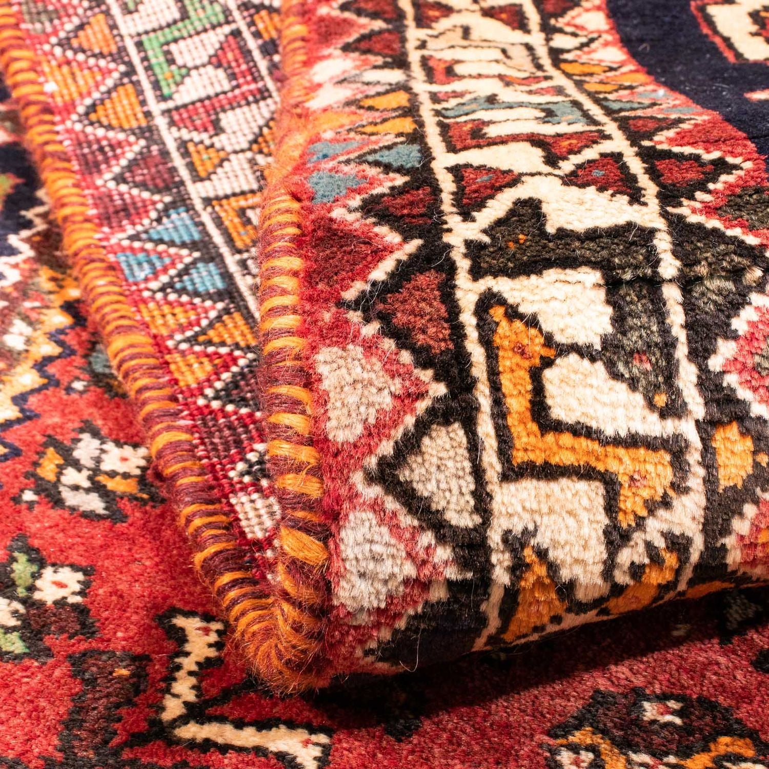 Tapis persan - Nomadic - 162 x 112 cm - rouge foncé
