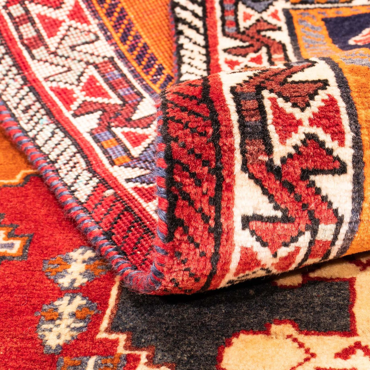 Tapis de couloir Tapis persan - Nomadic - 180 x 80 cm - rouge foncé