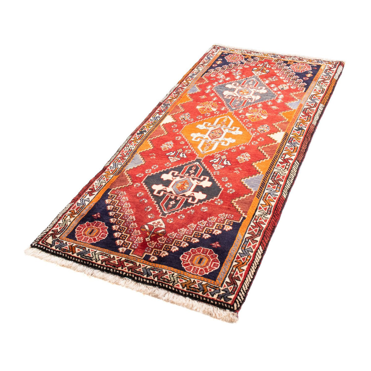 Tapis de couloir Tapis persan - Nomadic - 180 x 80 cm - rouge foncé