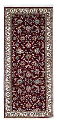 Tapis de couloir Tapis persan - Tabriz - Royal - 205 x 88 cm - rouge foncé