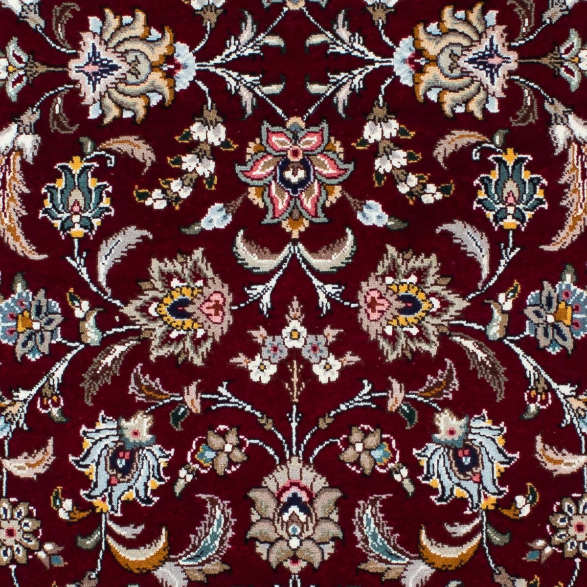 Tapis de couloir Tapis persan - Tabriz - Royal - 205 x 88 cm - rouge foncé