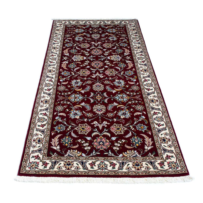 Tapis de couloir Tapis persan - Tabriz - Royal - 205 x 88 cm - rouge foncé
