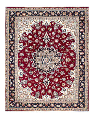 Tapis persan - Tabriz - Royal - 195 x 153 cm - rouge foncé