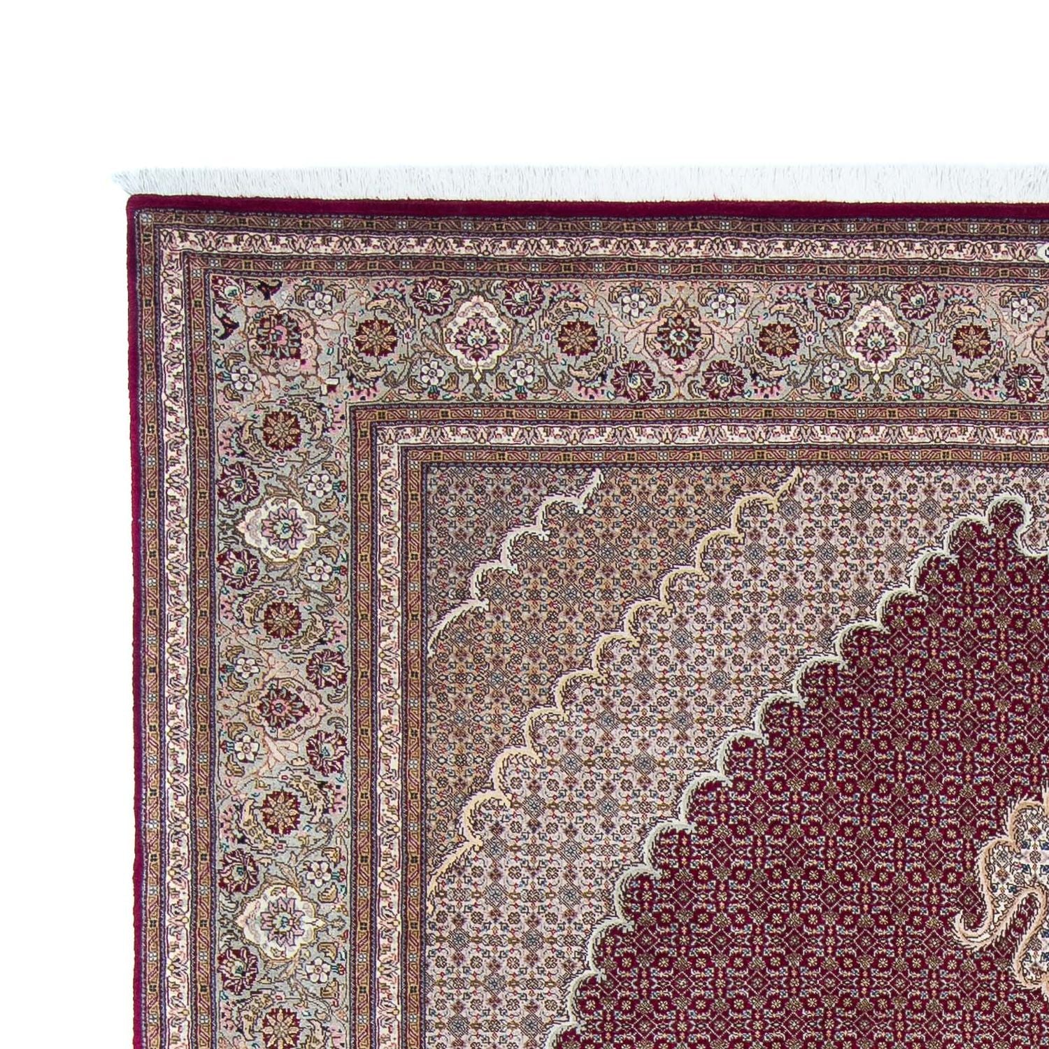 Tapis persan - Tabriz - 303 x 204 cm - rouge foncé