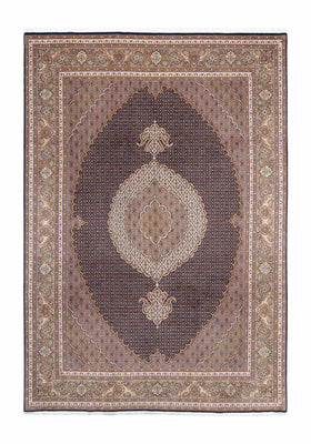 Tapis persan - Tabriz - 295 x 203 cm - bleu foncé