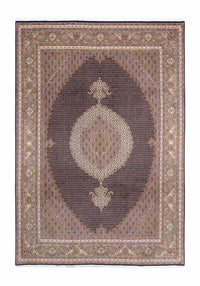 Tapis persan - Tabriz - 295 x 203 cm - bleu foncé