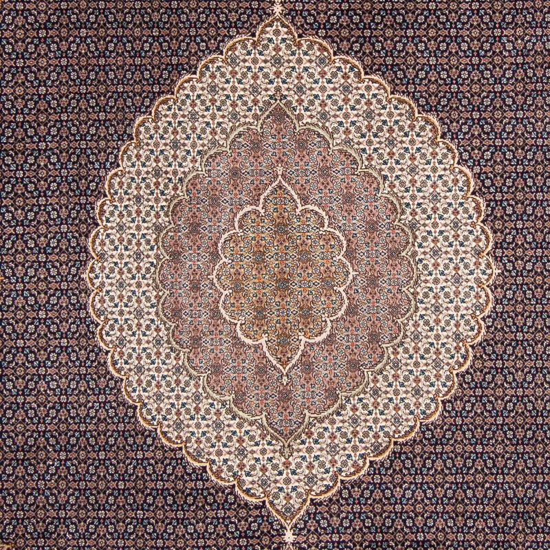 Tapis persan - Tabriz - 295 x 203 cm - bleu foncé
