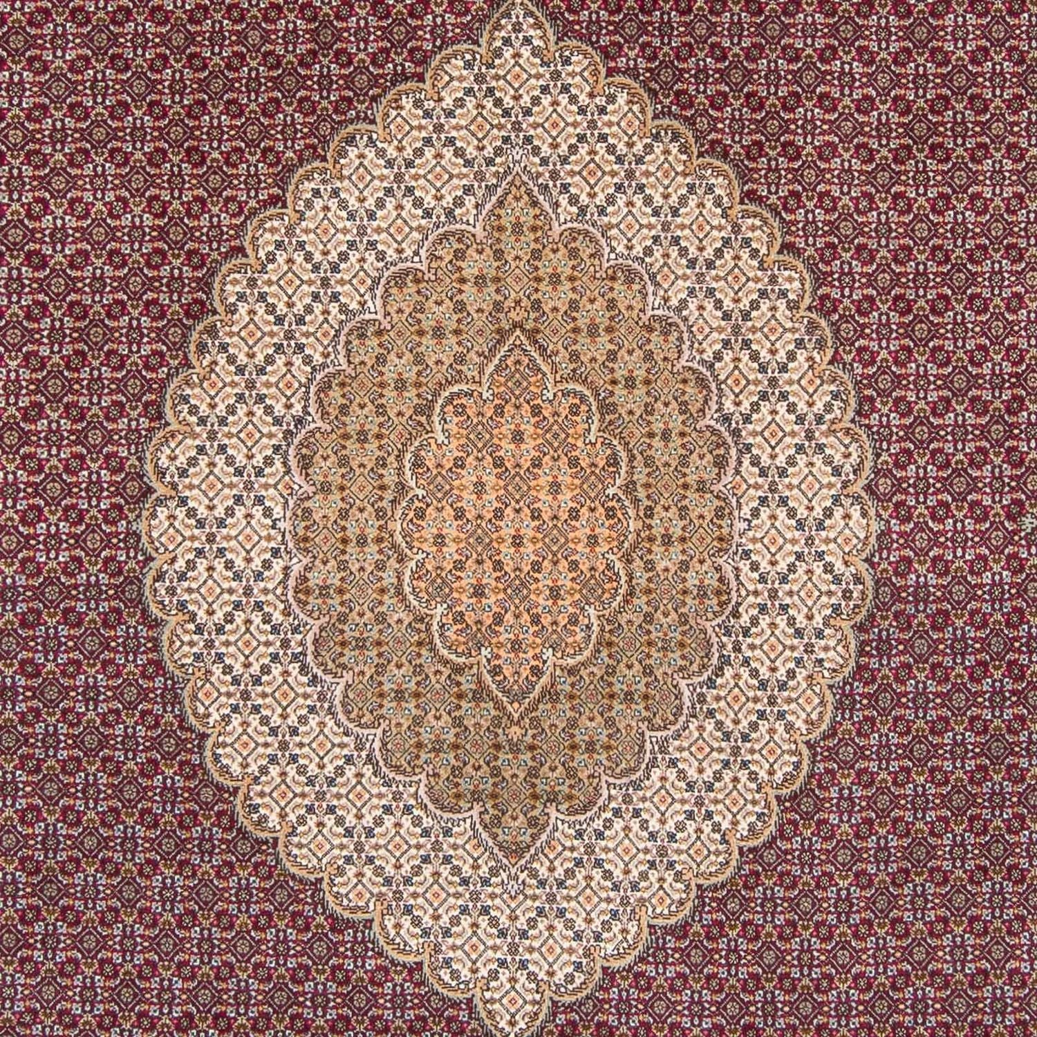 Tapis persan - Tabriz - 308 x 204 cm - rouge foncé