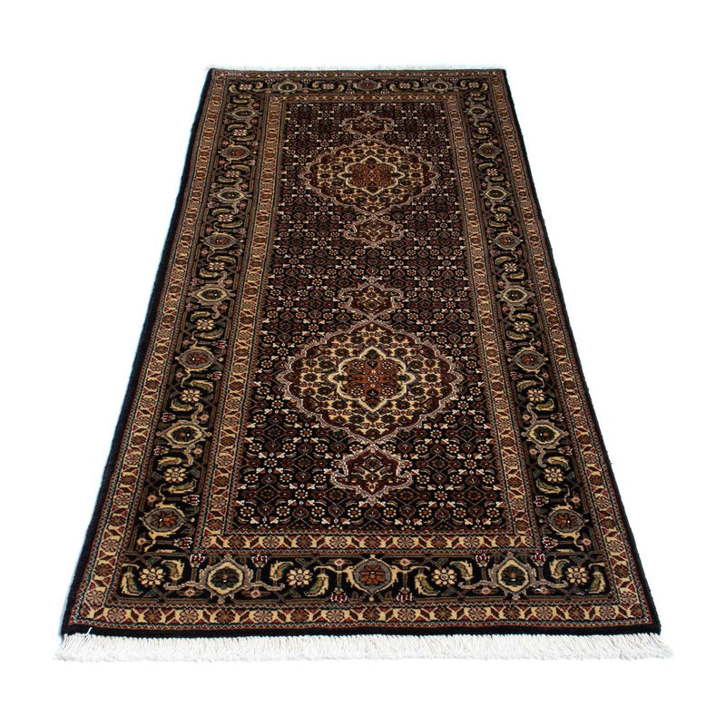 Tapis de couloir Tapis persan - Tabriz - 201 x 77 cm - bleu foncé