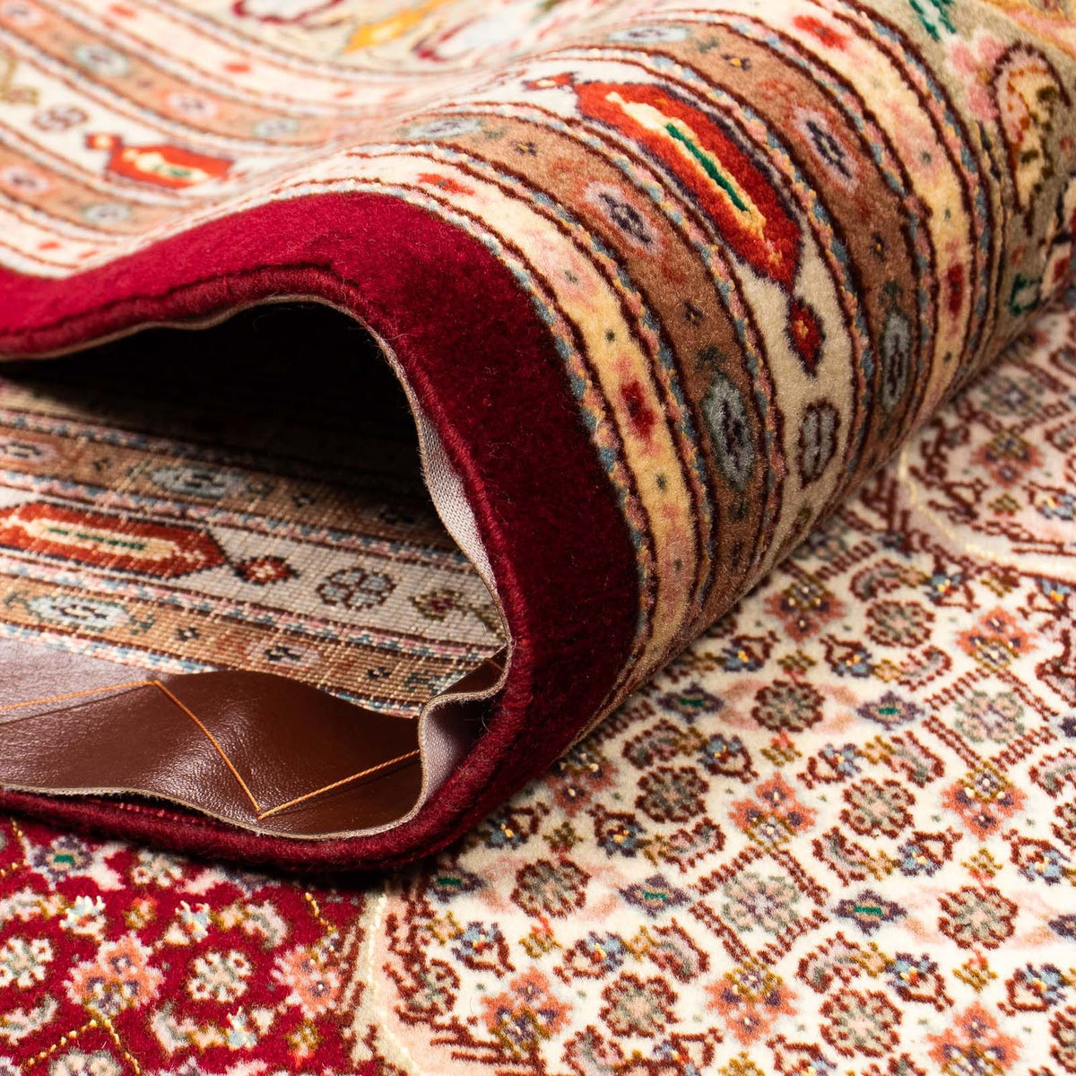 Tapis persan - Tabriz - 400 x 298 cm - rouge foncé