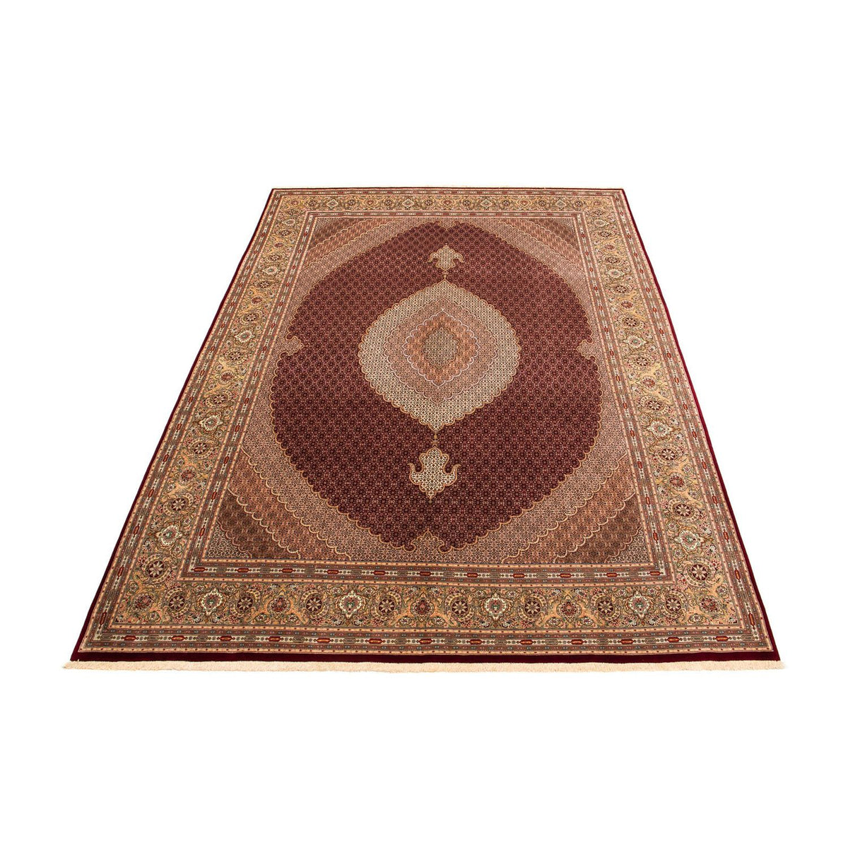 Tapis persan - Tabriz - 400 x 298 cm - rouge foncé