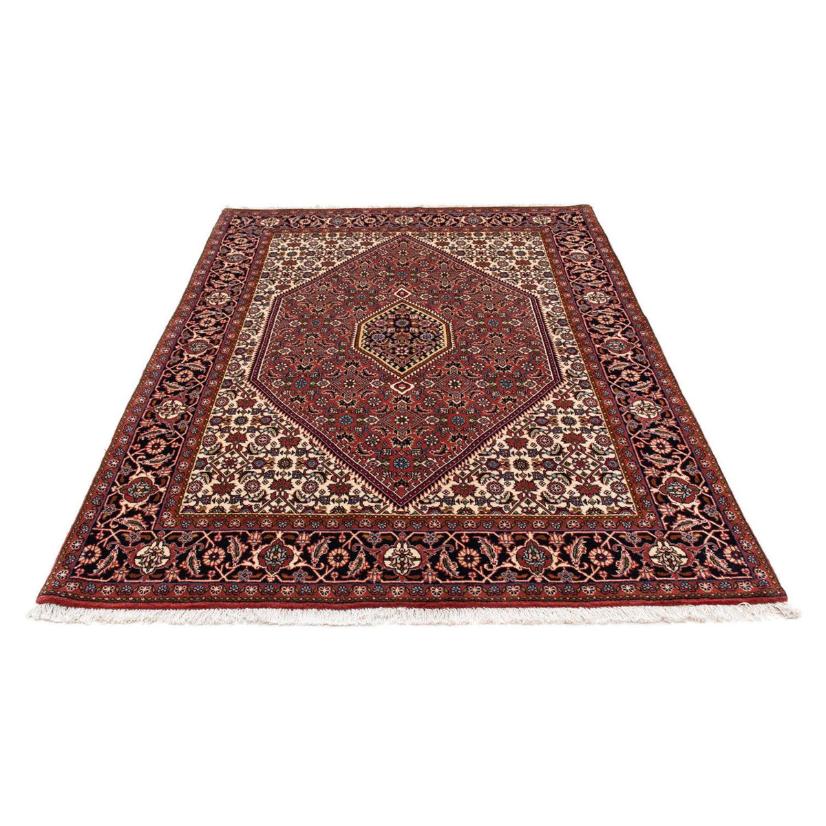 Tapis persan - Bidjar - 202 x 140 cm - rouge