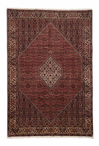 Tapis persan - Bidjar - 302 x 198 cm - rouge foncé