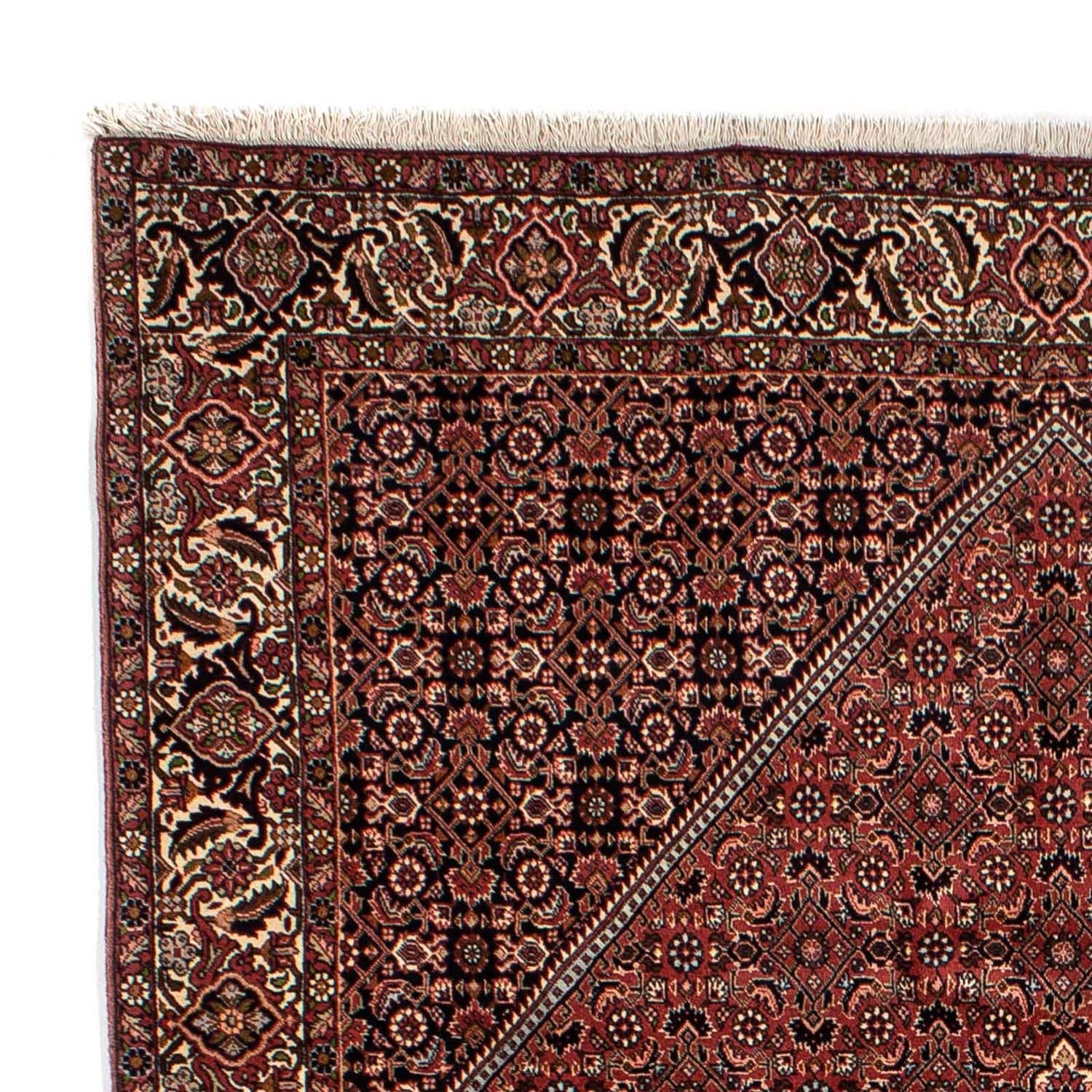 Tapis persan - Bidjar - 302 x 198 cm - rouge foncé
