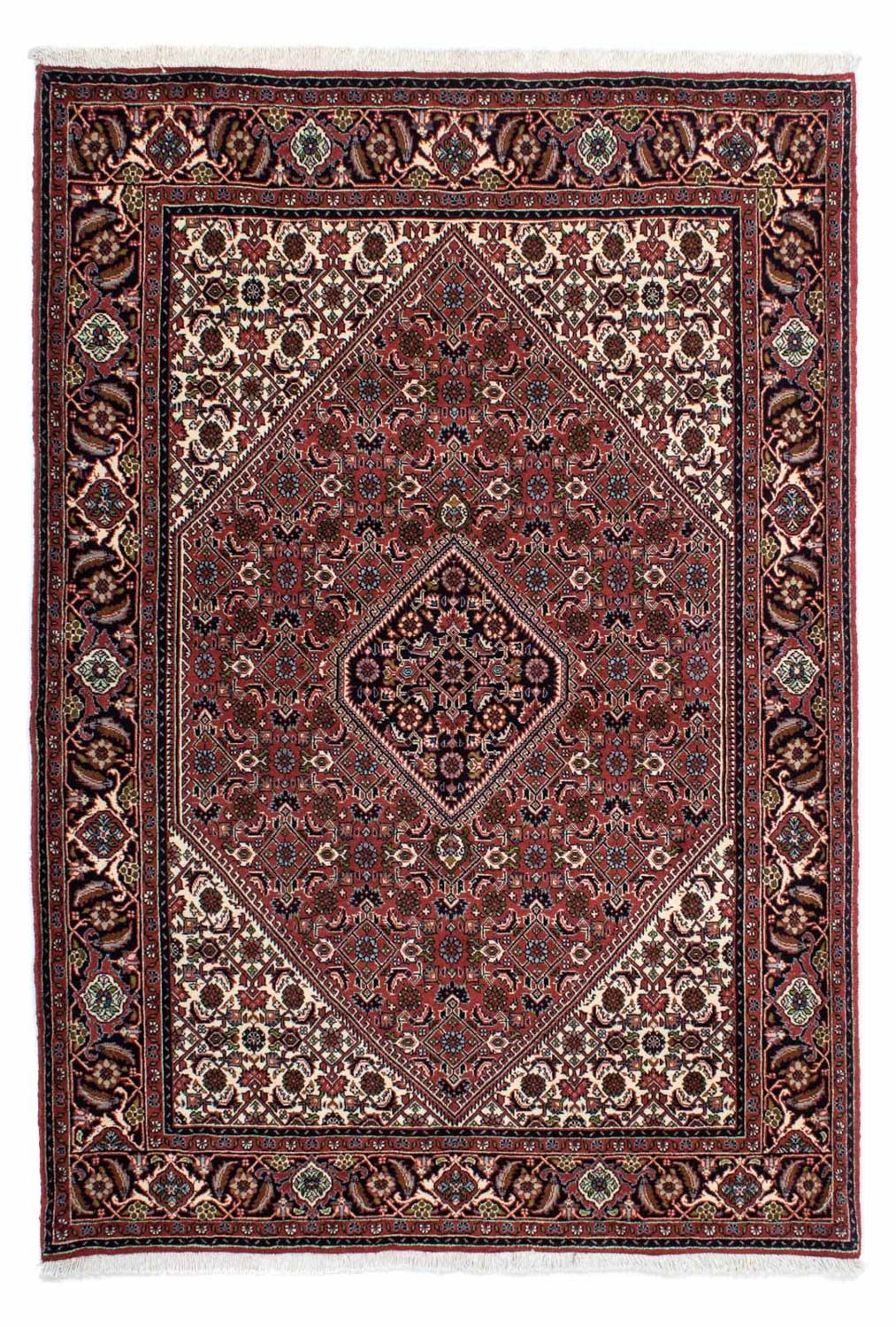 Tapis persan - Bidjar - 212 x 144 cm - rouge