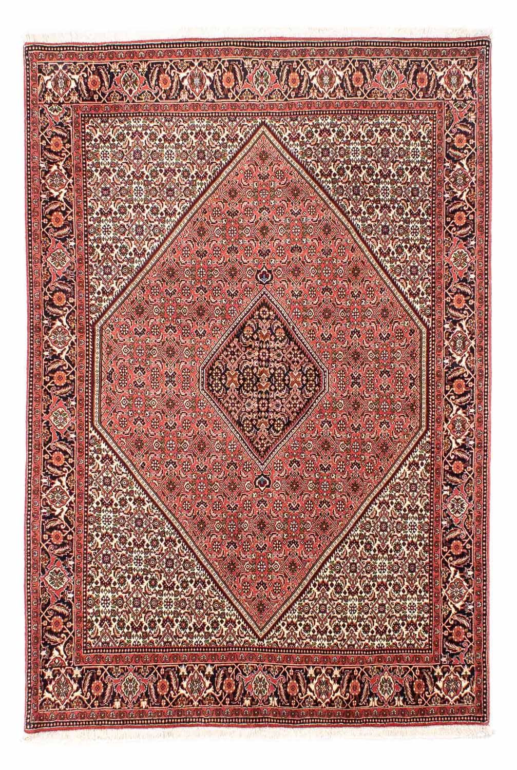 Tapis persan - Bidjar - 243 x 174 cm - rouge clair