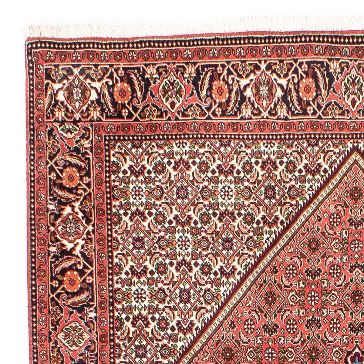 Tapis persan - Bidjar - 243 x 174 cm - rouge clair