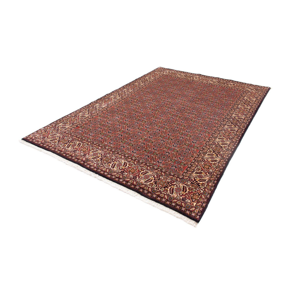 Tapis persan - Bidjar - 251 x 172 cm - rouge clair