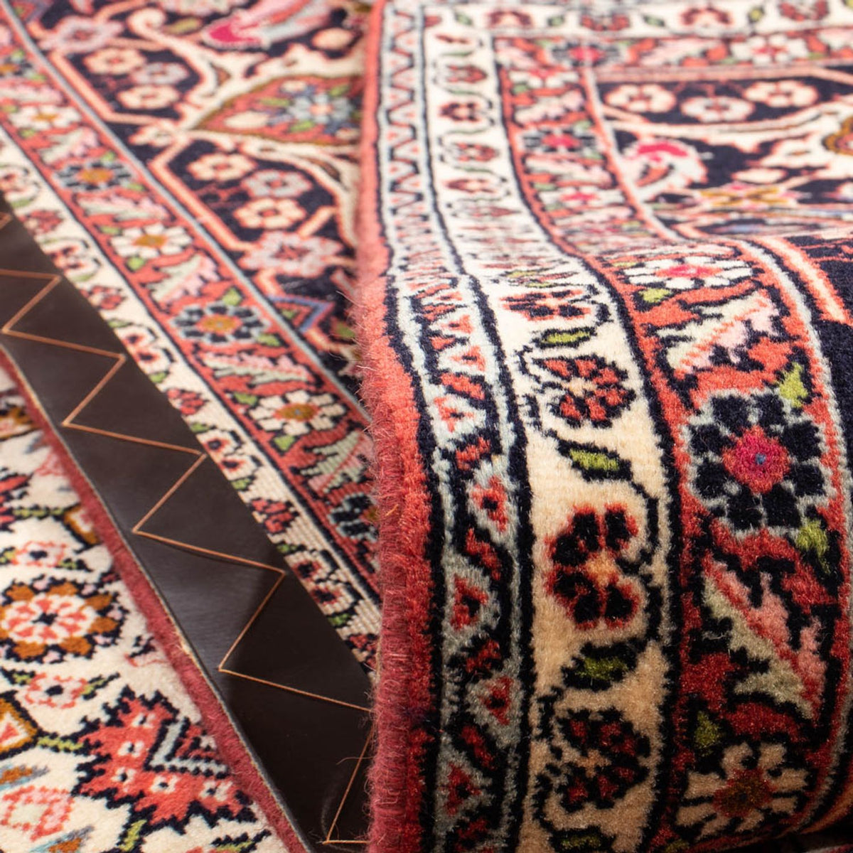 Tapis persan - Bidjar - 330 x 247 cm - rouge clair