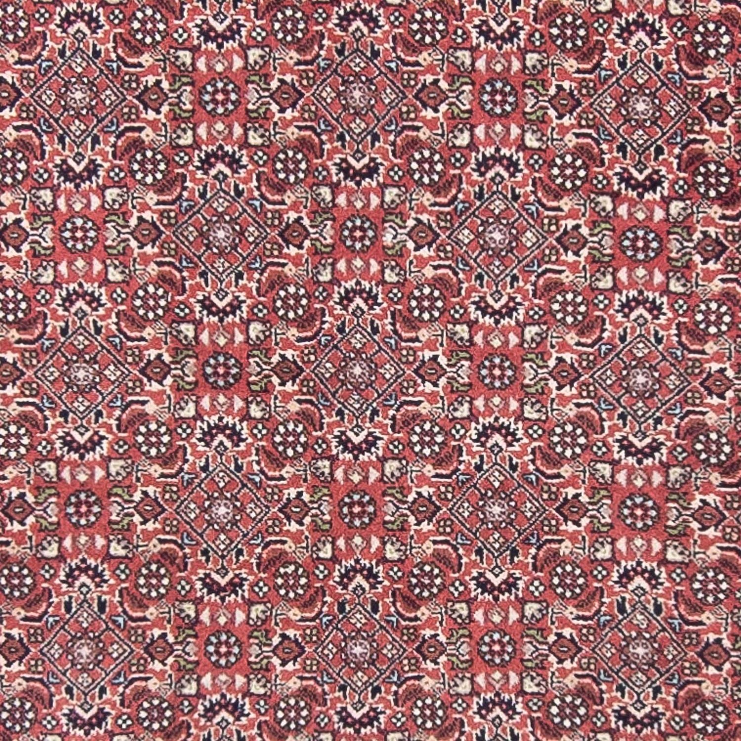 Tapis de couloir Tapis persan - Bidjar - 400 x 88 cm - rouge clair
