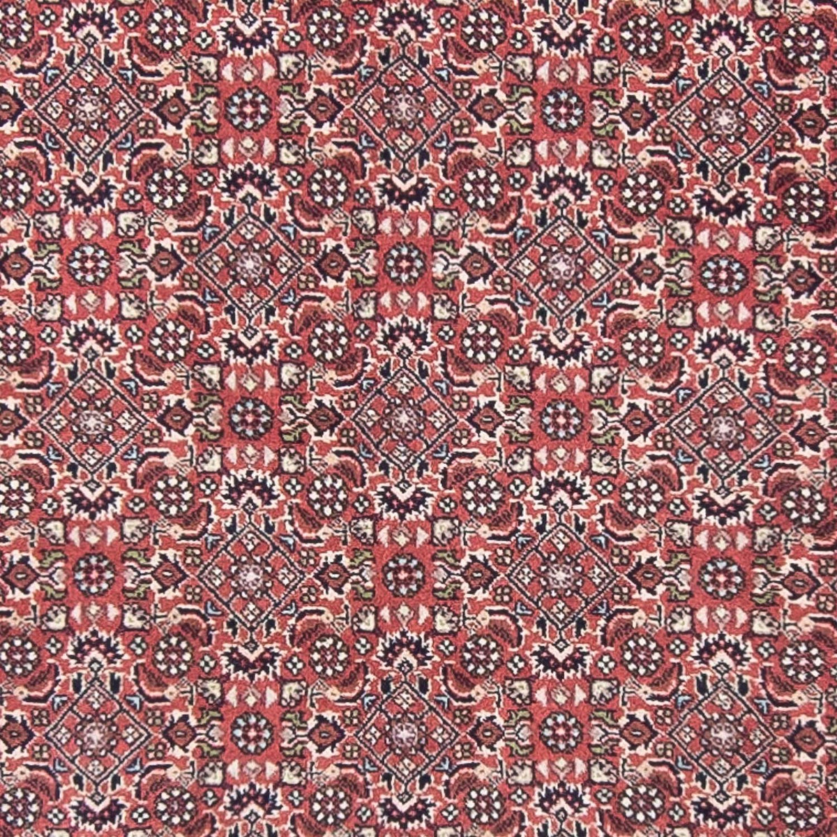 Tapis de couloir Tapis persan - Bidjar - 400 x 88 cm - rouge clair
