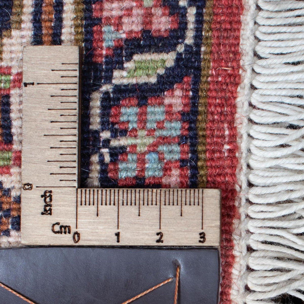 Tapis de couloir Tapis persan - Bidjar - 400 x 88 cm - rouge clair