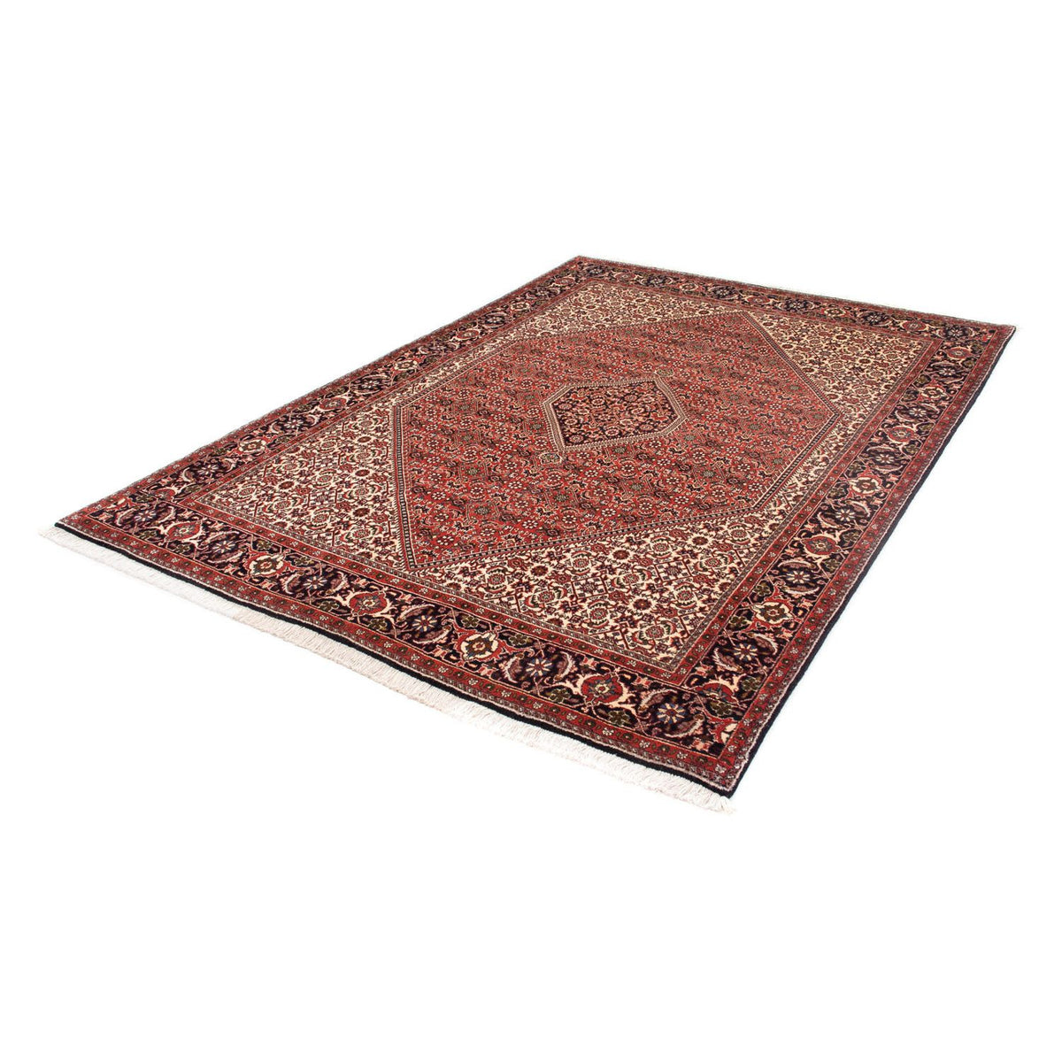 Tapis persan - Bidjar - 242 x 173 cm - rouge clair