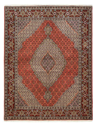 Tapis persan - Tabriz - 200 x 150 cm - rouge foncé