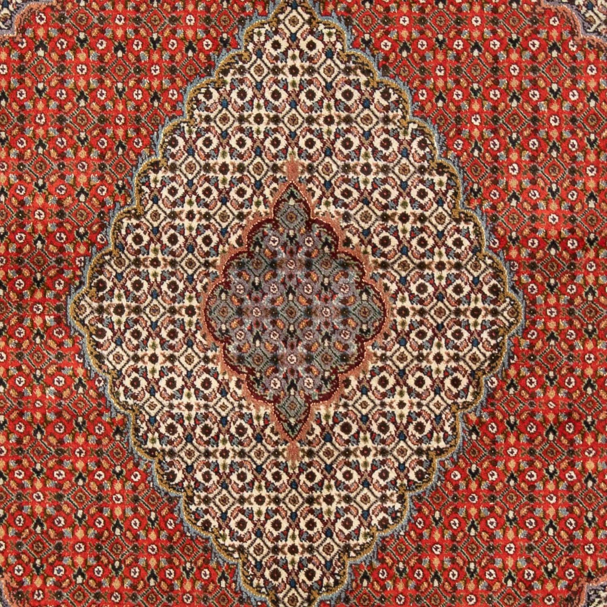 Tapis persan - Tabriz - 200 x 150 cm - rouge foncé