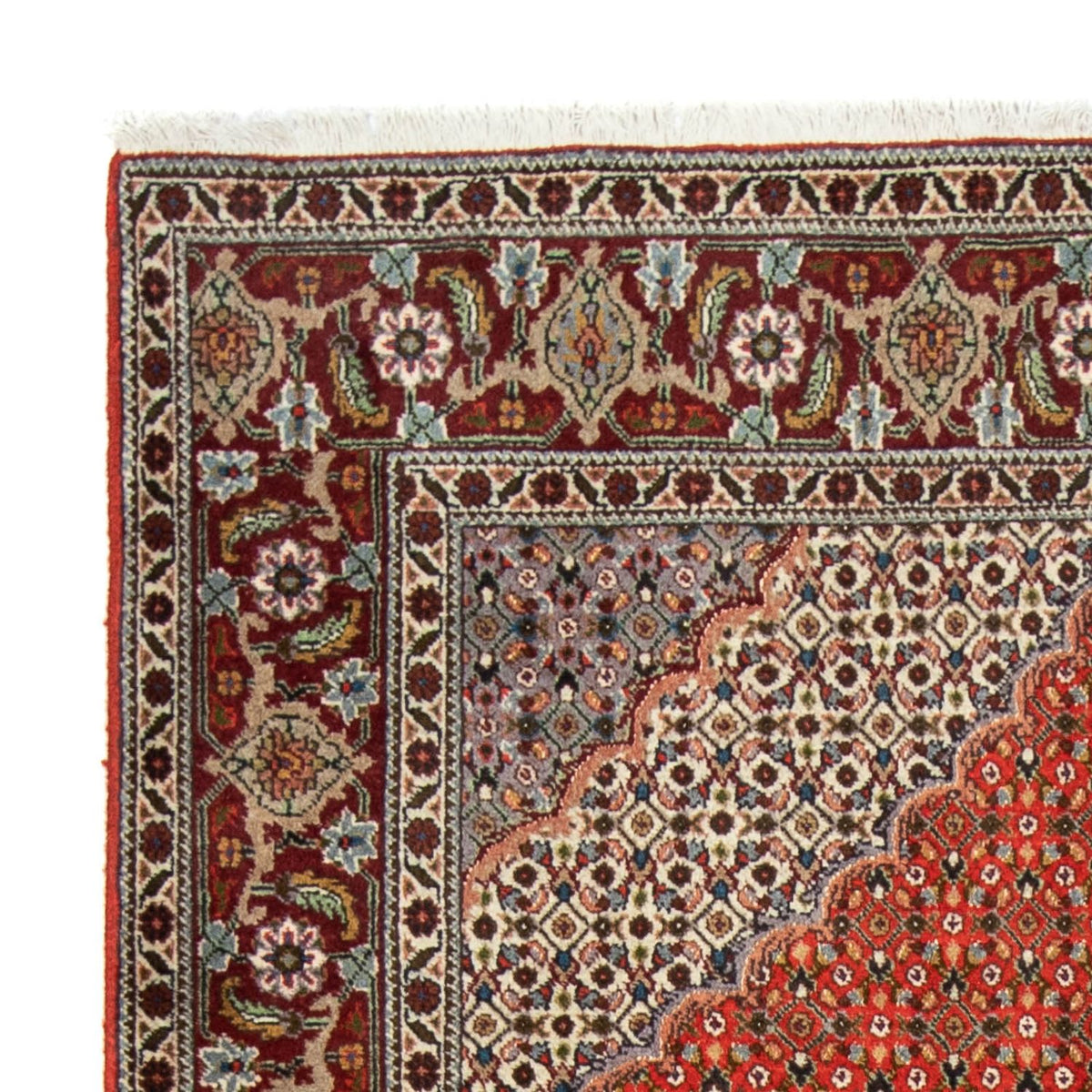 Tapis persan - Tabriz - 200 x 150 cm - rouge foncé