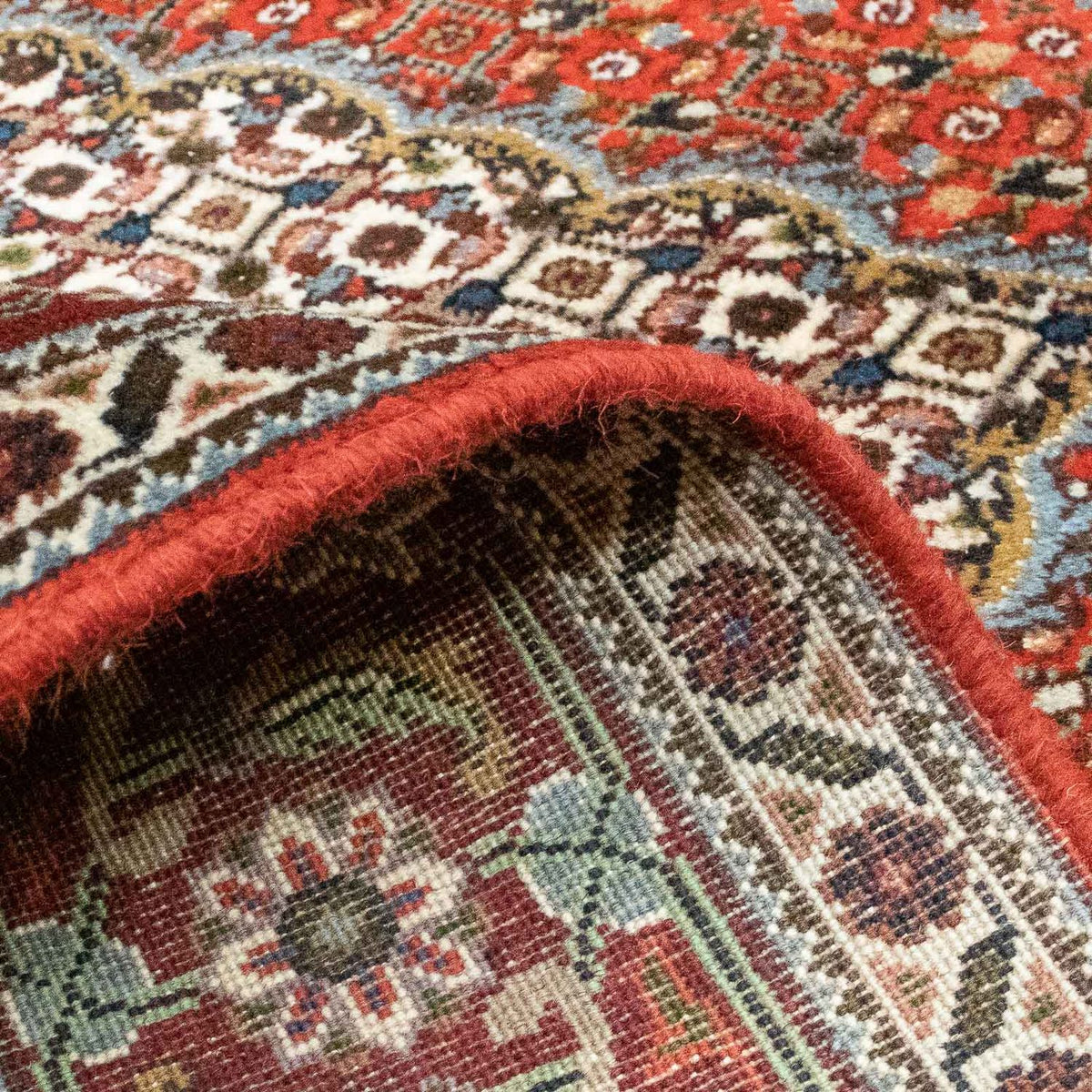 Tapis persan - Tabriz - 200 x 150 cm - rouge foncé