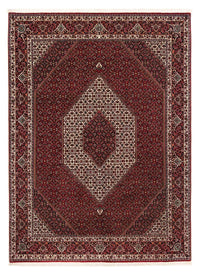 Tapis persan - Bidjar - 257 x 204 cm - rouge foncé