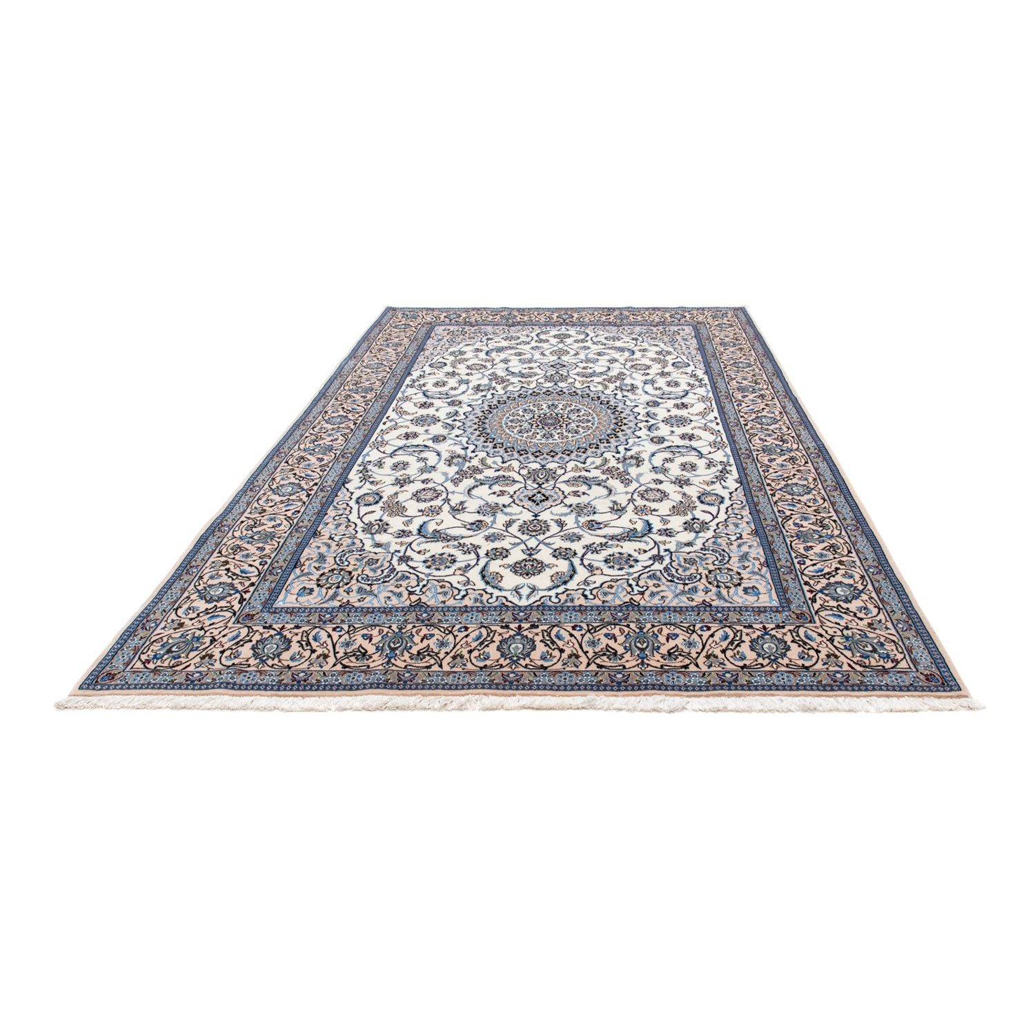 Tapis persan - Nain - Royal - 300 x 200 cm - beige