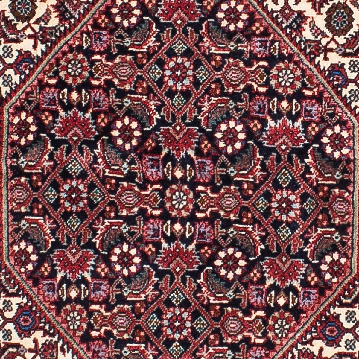 Tapis persan - Bidjar - 210 x 132 cm - rouge clair