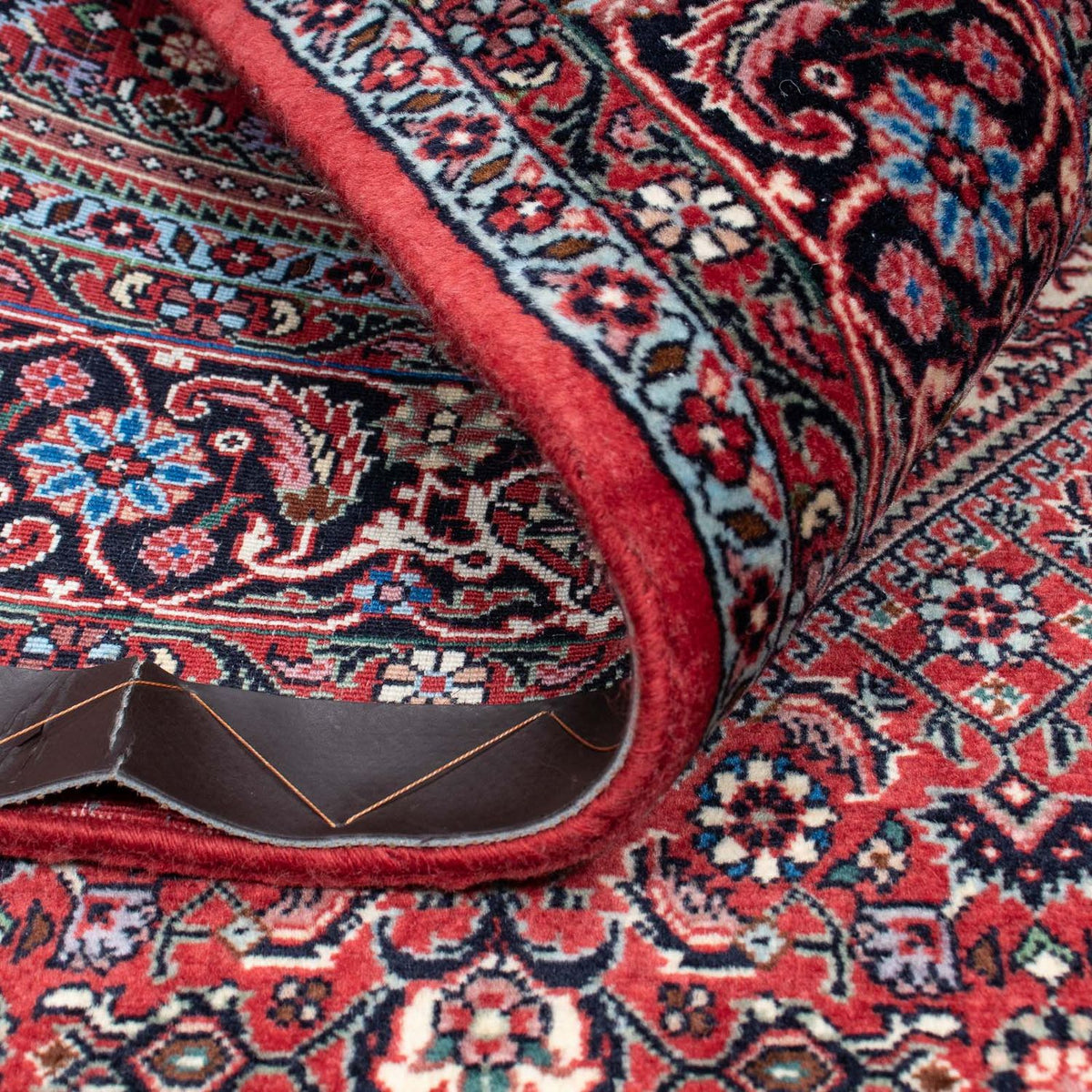 Tapis persan - Bidjar - 210 x 132 cm - rouge clair