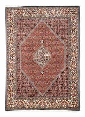 Tapis persan - Bidjar - 253 x 174 cm - rouge clair