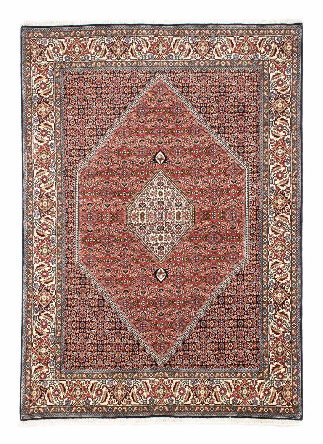 Tapis persan - Bidjar - 253 x 174 cm - rouge clair